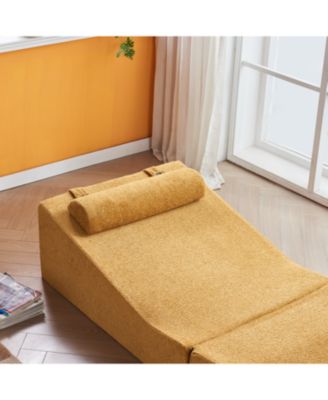 Foldable Sponge Sofa Bed- Portable Lounger for Living Room & Bedroom