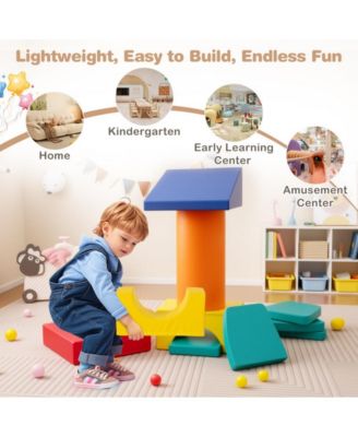 10 Piece Soft Foam Climbing Blocks Set