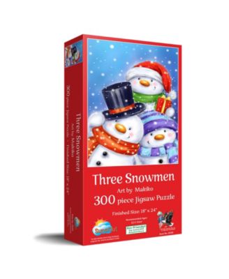 Three Snowmen 300 piece Jigsaw Puzzle for Adults  Christmas