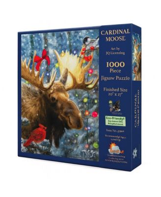 Cardinal Moose 1000 piece Jigsaw Puzzle for Adults Christmas