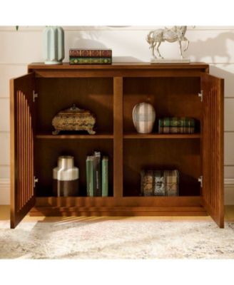  Mid Century Fluted Sideboard Cabinet - Walnut