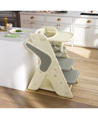 Adjustable Highchair & Toddler Tower with 5-Point Harness