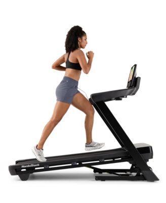 T Series 16 is a premium smart treadmill with a 16" tilting HD touchscreen