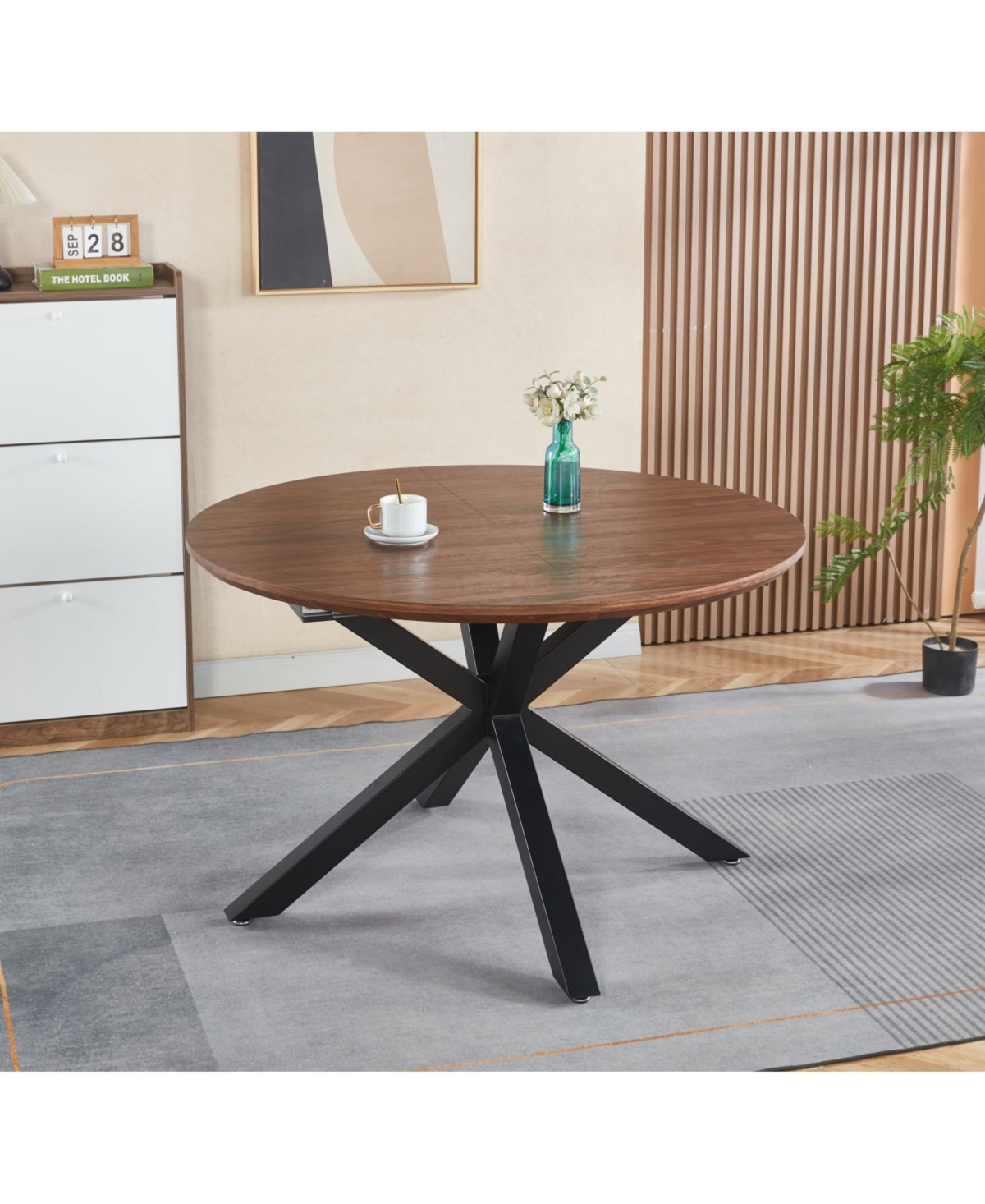 Streamdale Furniture Stable Mdf Top Table with Metal Legs