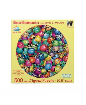 Beetles Round Mania 500 piece Jigsaw Puzzle for Adults