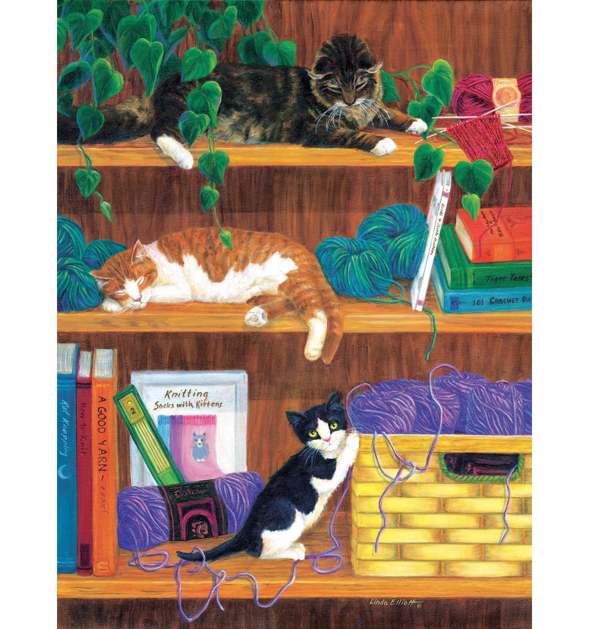 SunsOut A Good Yarn 500 piece Jigsaw Puzzle for Adults