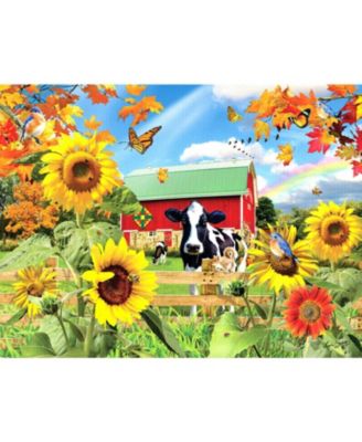Sunflower Barn 300 piece Jigsaw Puzzle for Adults