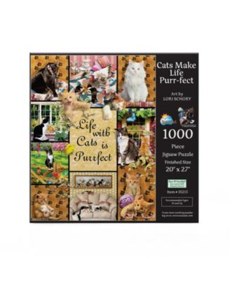 Cats Make Life Purr-fect 1000 piece Jigsaw Puzzle for Adults