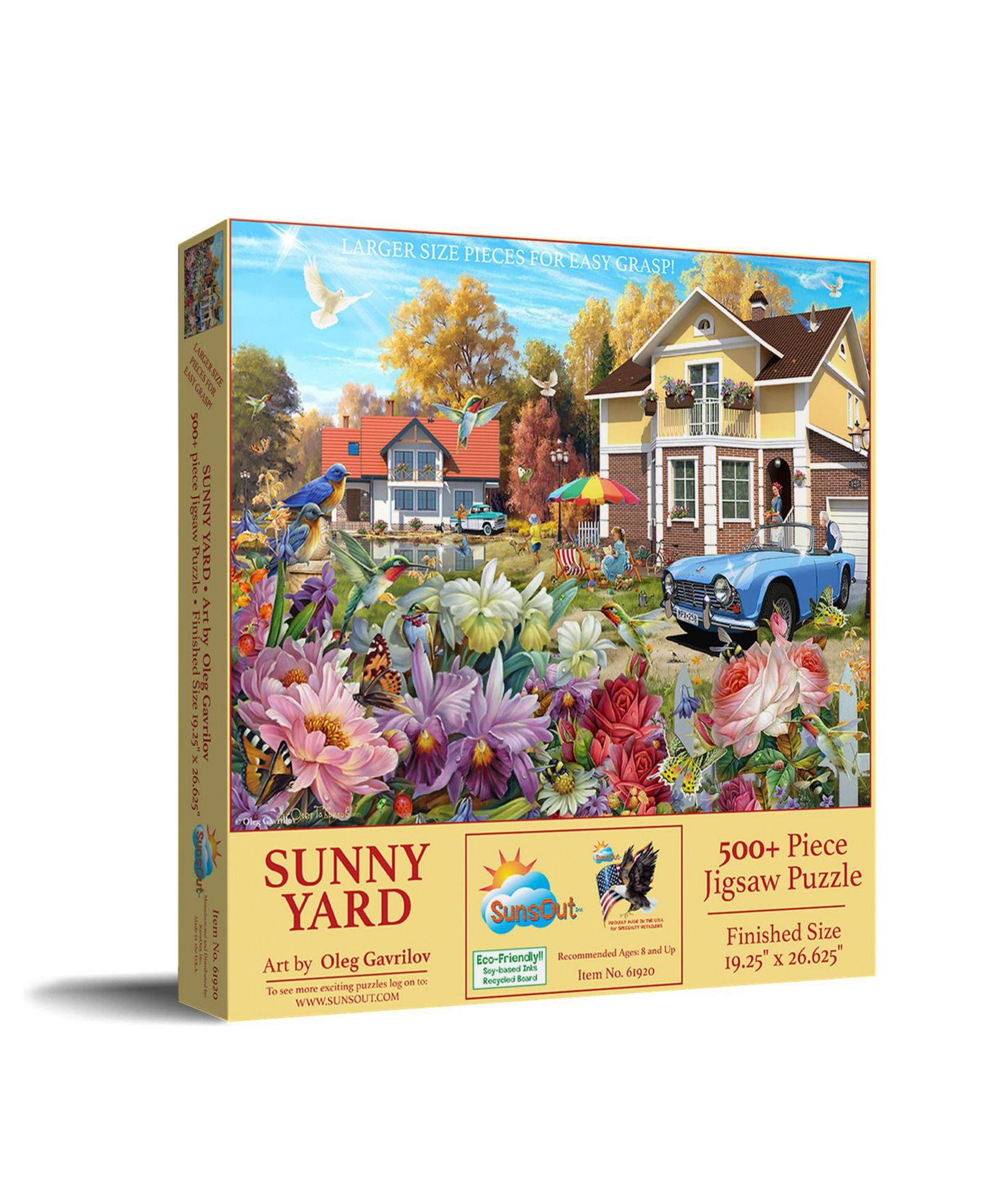 Пазл SunsOut Sunny Yard 500 piece Jigsaw Puzzle for Adults Large Pieces — фото 1