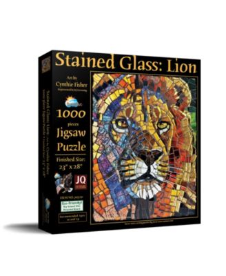 Stained Glass Lion 1000 piece Jigsaw Puzzle for Adults