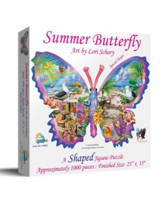 Summer Butterfly 1000 piece Jigsaw Puzzle for Adults Special Shape
