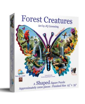 Forest Creatures 1000 piece Jigsaw Puzzle for Adults Special Shape