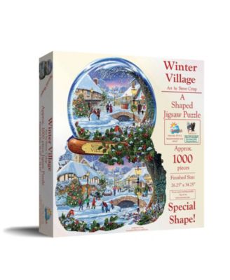 Winter Village 1000 piece Jigsaw Puzzle for Adults Special Shape Christmas