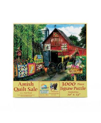 Amish Quilt Sale 1000 piece Jigsaw Puzzle for Adults