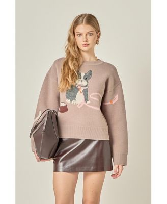 Women's French Bulldog Sweater