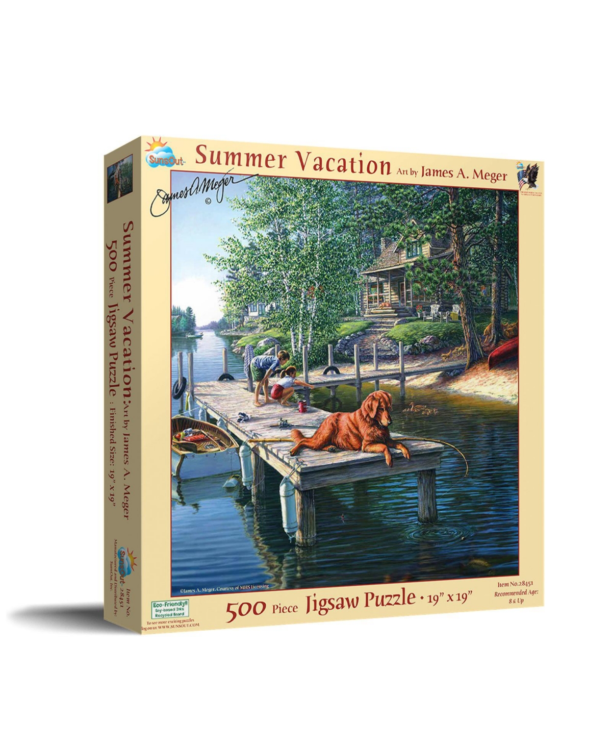 SunsOut Summer Vacation 500 piece Jigsaw Puzzle for Adults