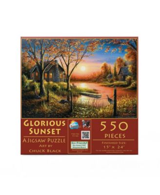 Glorious Sunset 550 piece Jigsaw Puzzle for Adults Thanksgiving
