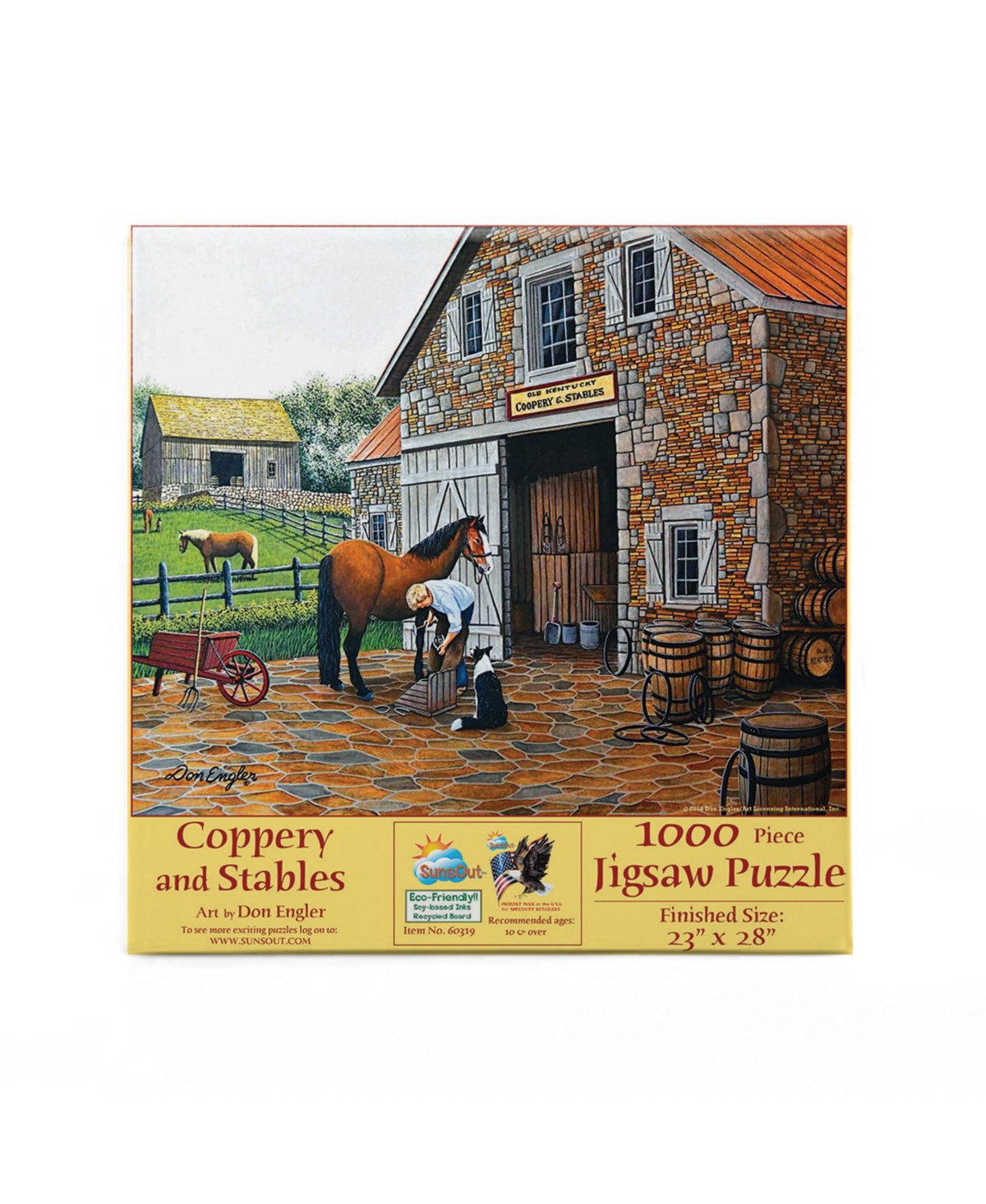 SunsOut Coppery and Stables 1000 piece Jigsaw Puzzle for Adults