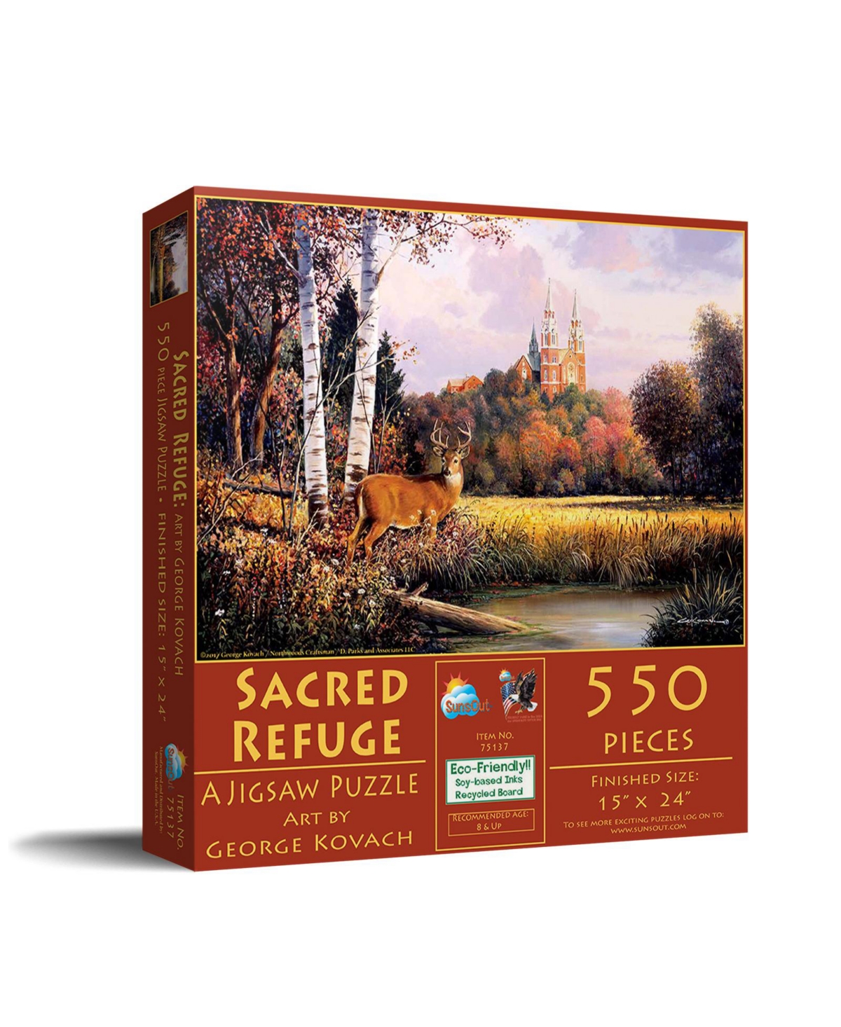 SunsOut Sacred Refuge 550 piece Jigsaw Puzzle for Adults