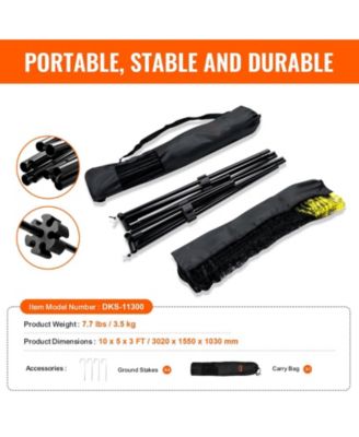 Adjustable Badminton and Volleyball Net, ft Foldable Pickleball Net with Poles, Stand and Carry Bag for Backyard Indoor Outdoor