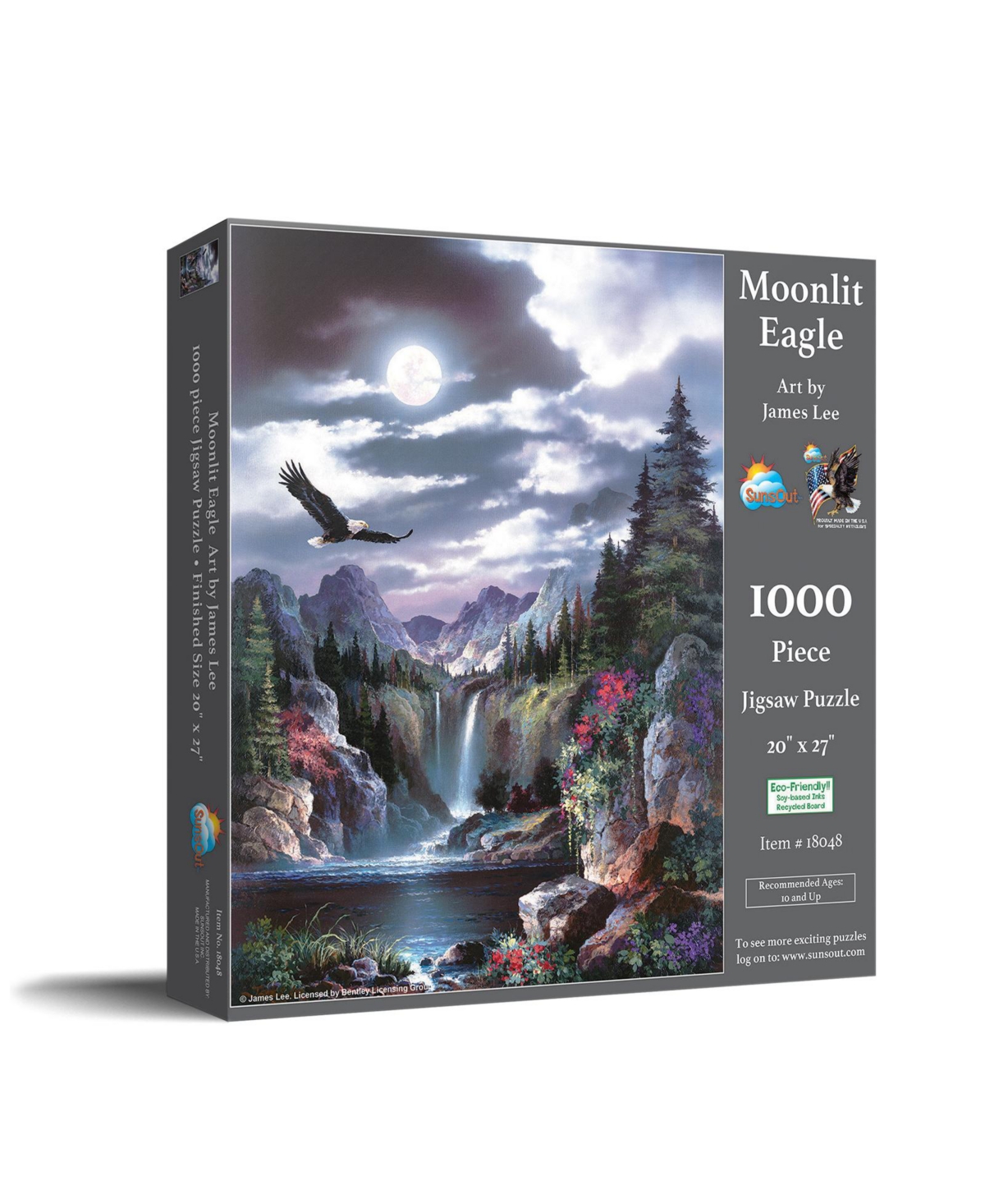 SunsOut Moonlit Eagle 1000 piece Jigsaw Puzzle for Adults