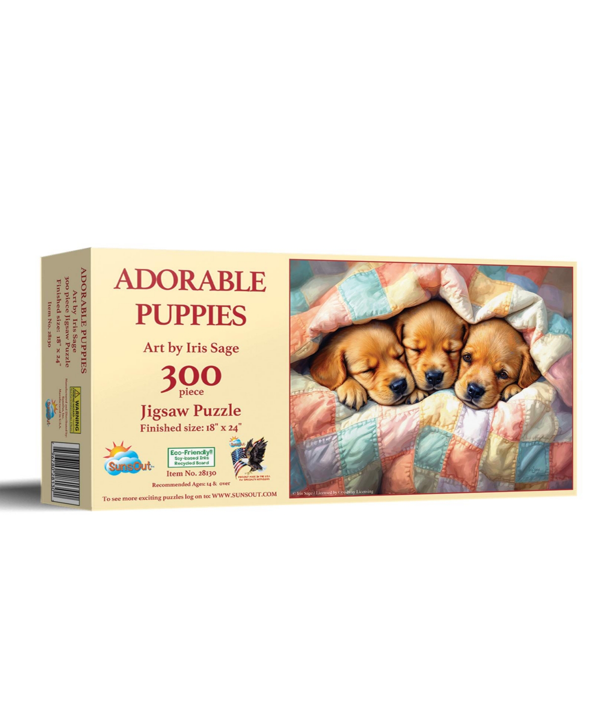 SunsOut Adorable Puppies 300 piece Jigsaw Puzzle for Adults