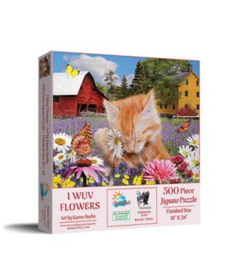 I Wuv Flowers 500 piece Jigsaw Puzzle for Adults