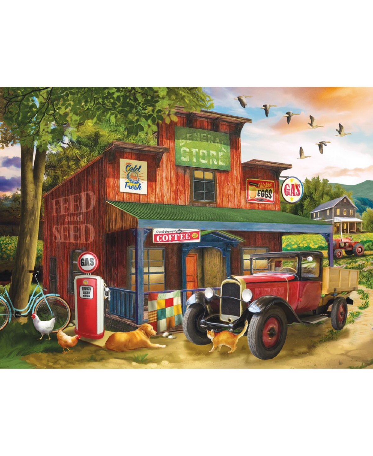 SunsOut Picking Up Supplies 500 piece Jigsaw Puzzle for Adults