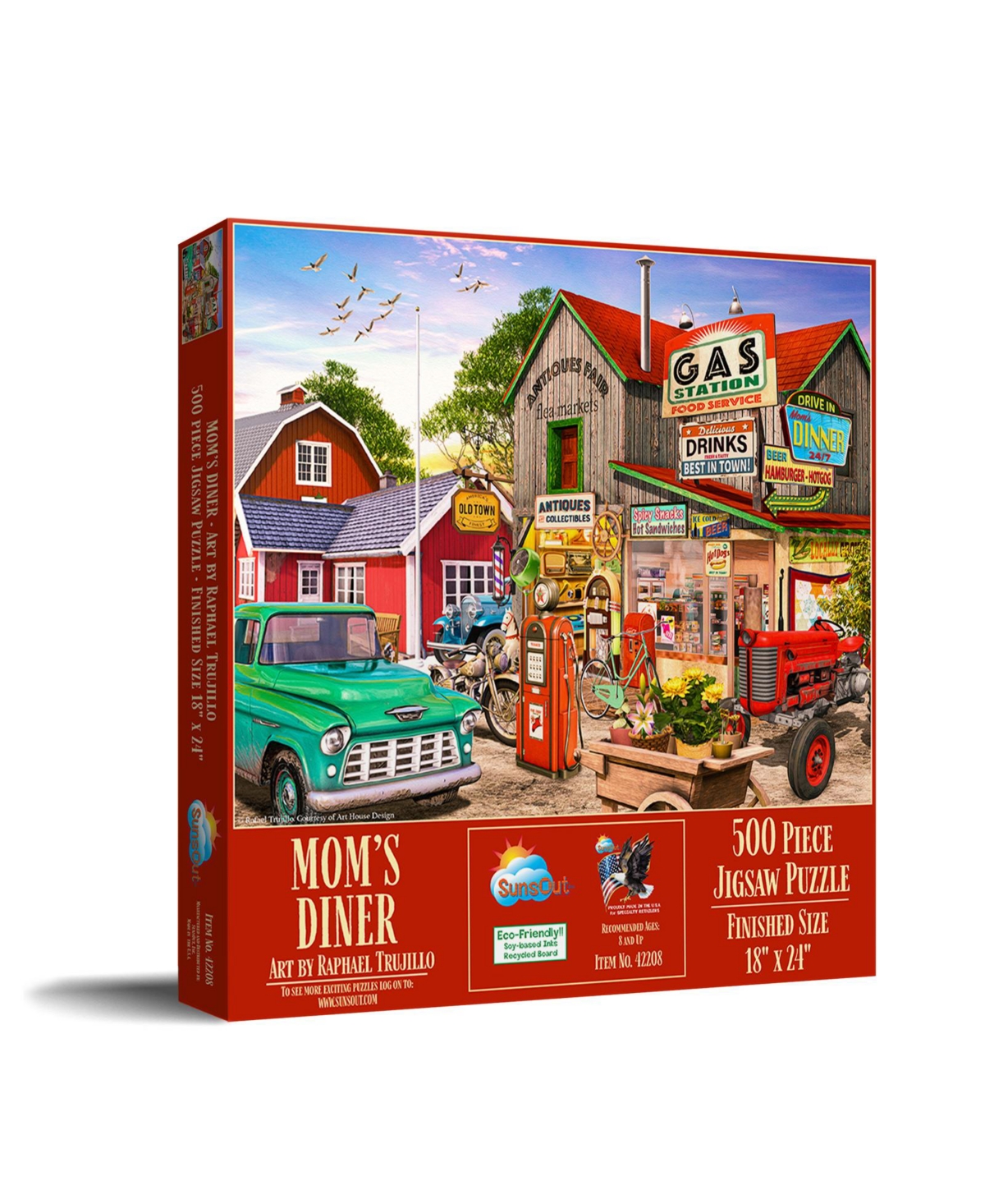 SunsOut Mom's Diner 500 piece Jigsaw Puzzle for Adults