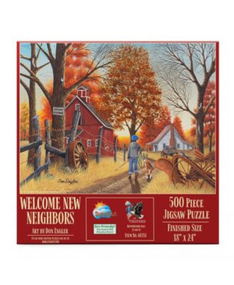 Welcome New Neighbors 500 piece Jigsaw Puzzle for Adults