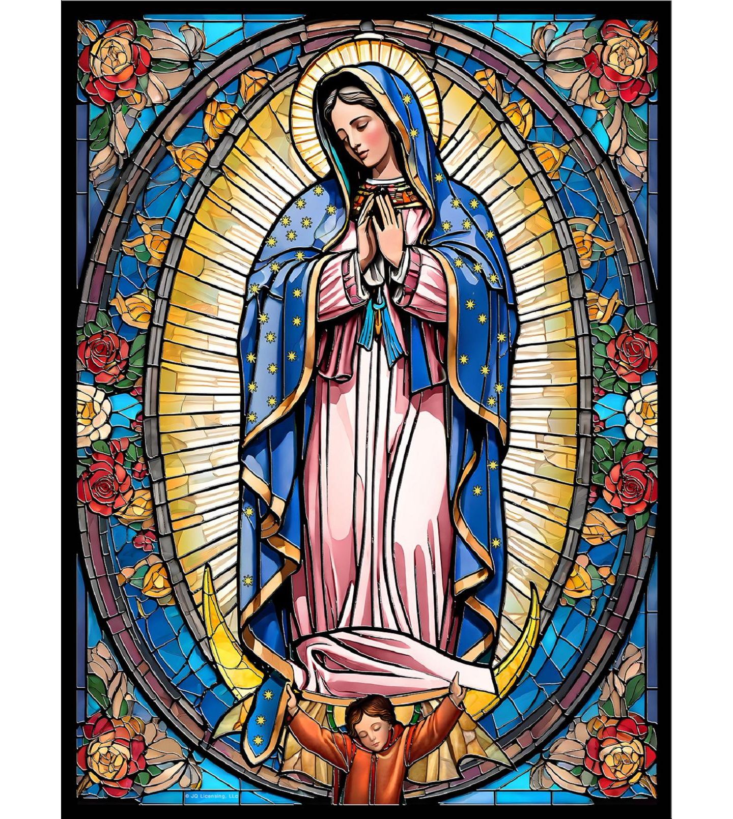 Детский пазл SunsOut Stained Glass Our Lady 1000 Piece Jigsaw Puzzle, Ages 15+ — фото 3