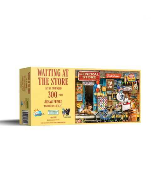 Детский пазл SunsOut Waiting at the Store 300 Piece Jigsaw Puzzle, Ages 15+
