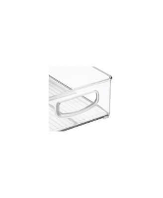 Plastic Stackable Pantry Bins with Handles, 4 Pack