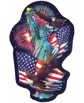 Freedom's Light 1000 piece Jigsaw Puzzle for Adults Special Shape Fourth of July