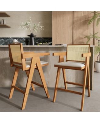 Cane Back Bar Stool