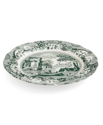Heritage Green Italian Dinner Plates, Set of 4