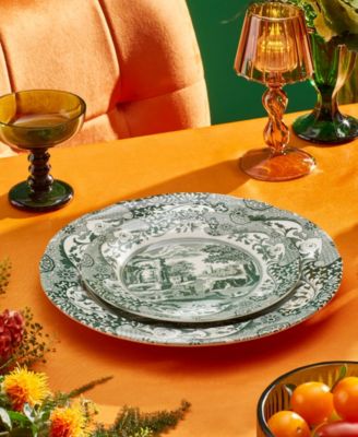 Heritage Green Italian Salad Plates, Set of 4