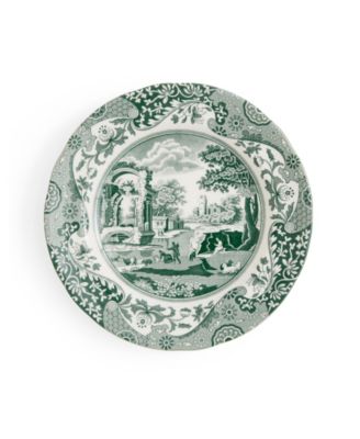 Heritage Green Italian Bread and Butter Plates, Set of 4