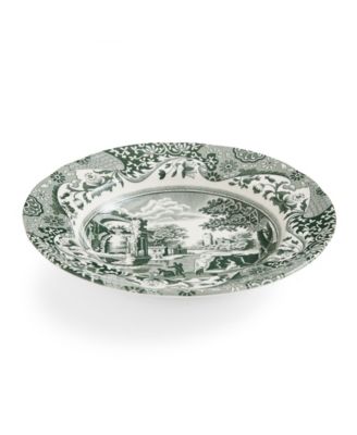 Heritage Green Italian Soup Plates, Set of 4