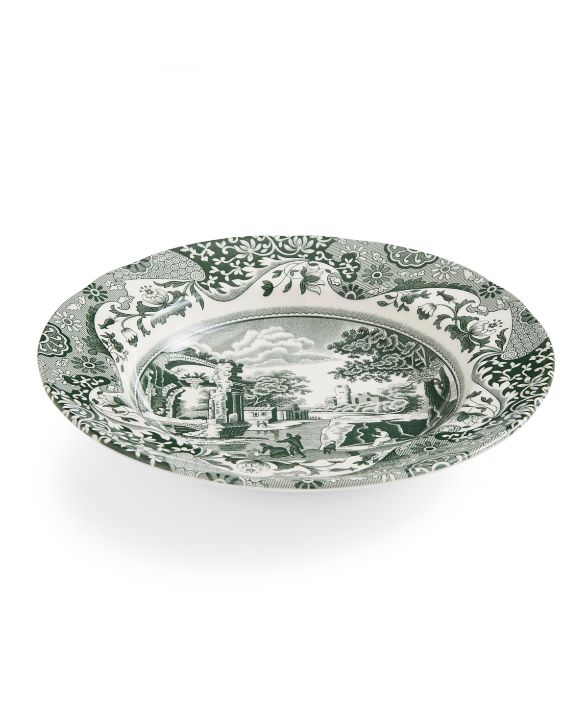 Spode Heritage Green Italian Soup Plates, Set of 4