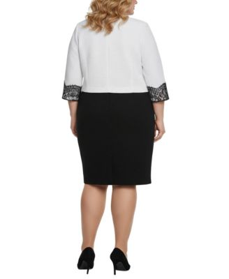 Plus Size Long Sleeve Ponte Cropped Jacket