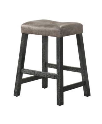  Rustic Backless Counter Stool Set of 2 - 25" Farmhouse Barstools