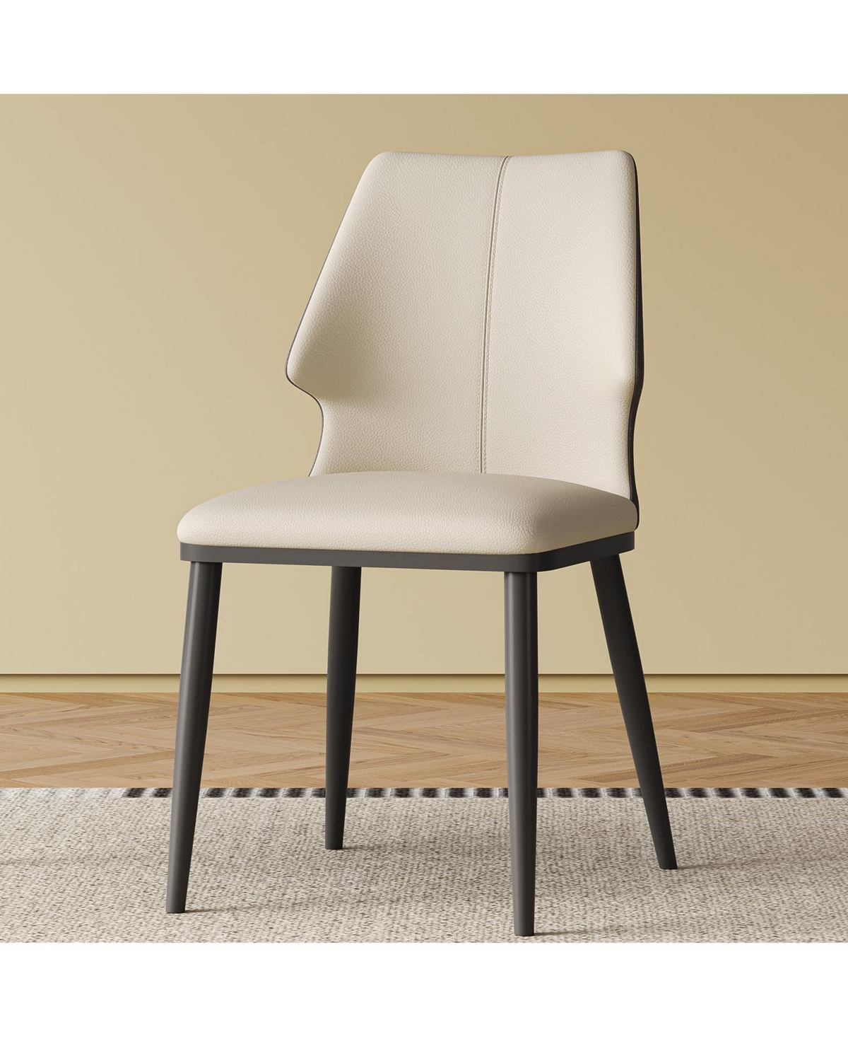 Streamdale Furniture Modern Gray & White Dining Chairs