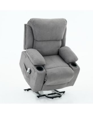 Remote-Controlled Heating and Massage Assistive Recliner for Seniors