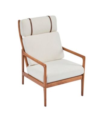 Streamdale Mid Century Modern Beige Accent Chair