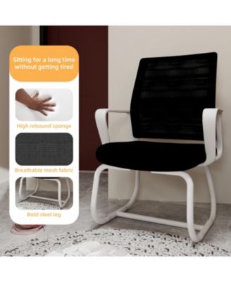 Modern Office Chair - Metal Frame, Soft, Multiple Colors