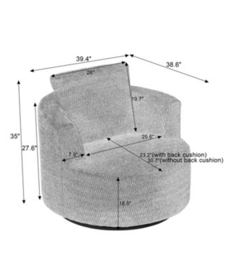 Streamdale 360 Swivel Accent Chair - Modern Comfort for Home & Office