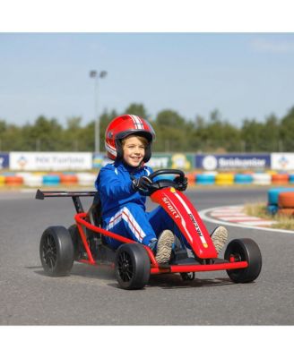 24V 8.1 MPH Electric Drift Kart for Kids with Dual Motors,