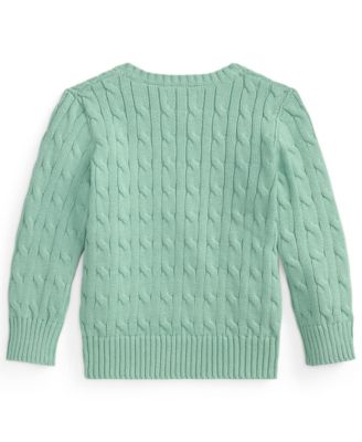Boys' 2-7 Cable-Knit Cotton Sweater