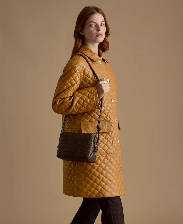 Women's Quilted Leather Coat, Created For Macy's - thumbnail 5